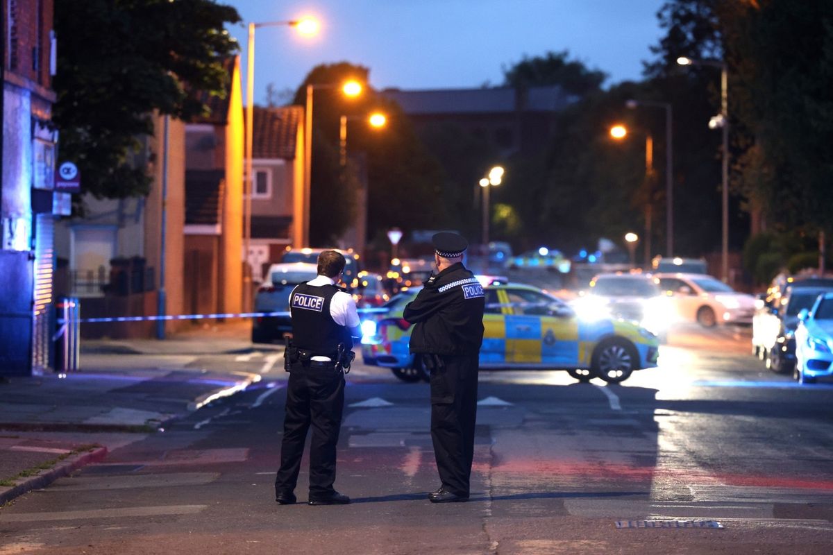 Police in Toxteth last night