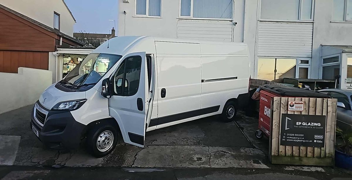 Reuben's van before handing it over to Luke Wilkes