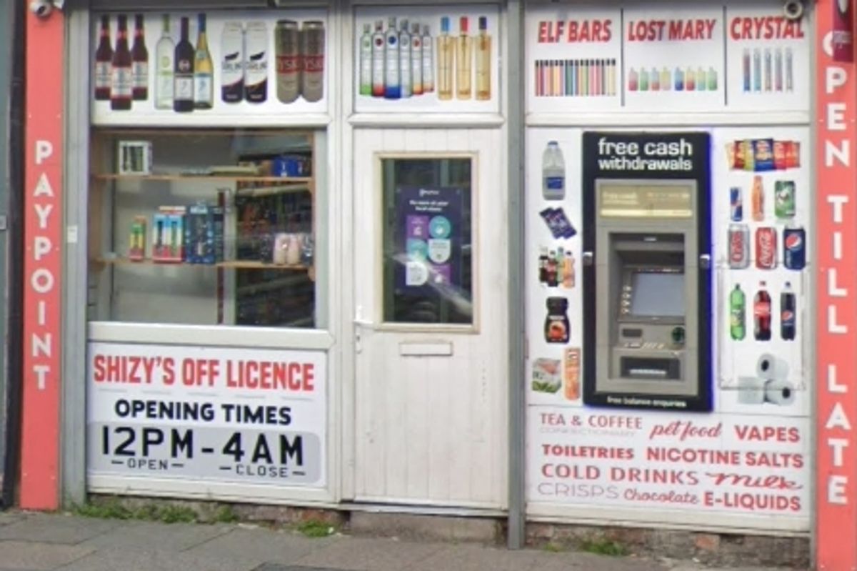 Shizy's Off Licence could find itself in hot water with Merseyside Police and Liverpool Council