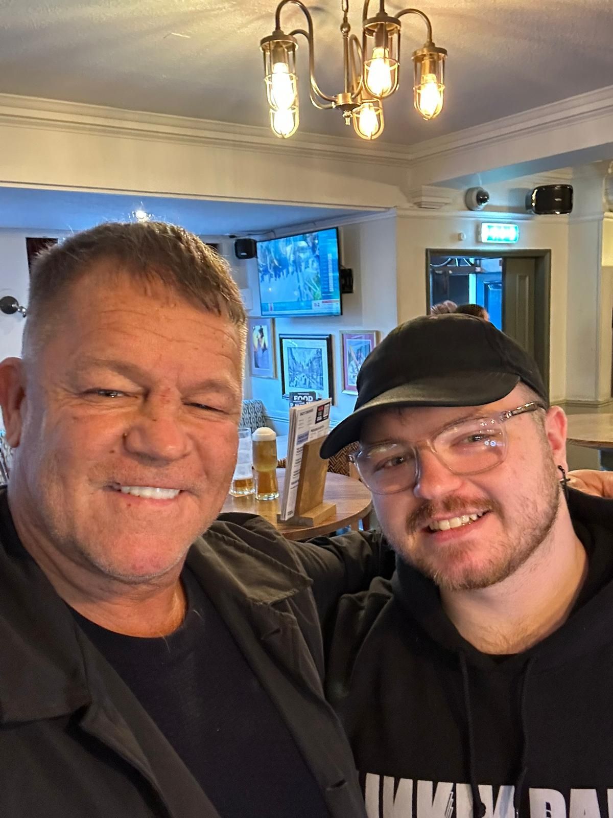 John Quinn and his son Lewis