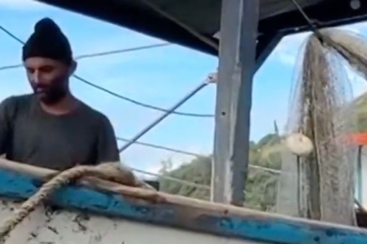 Man on boat