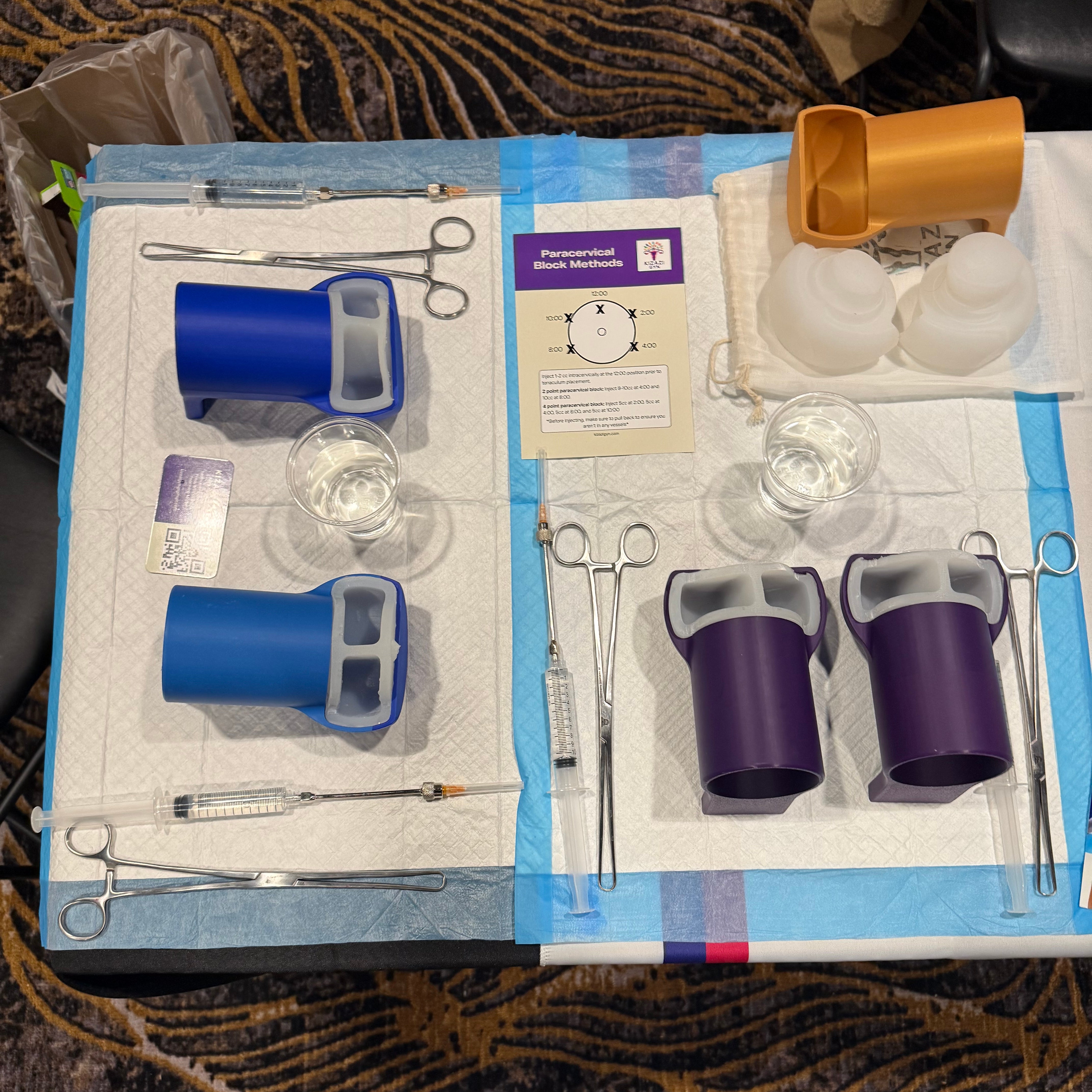 Roshni Kakaiya’s paracervical block training kit.