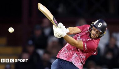 David Willey batting for Northamptonshire