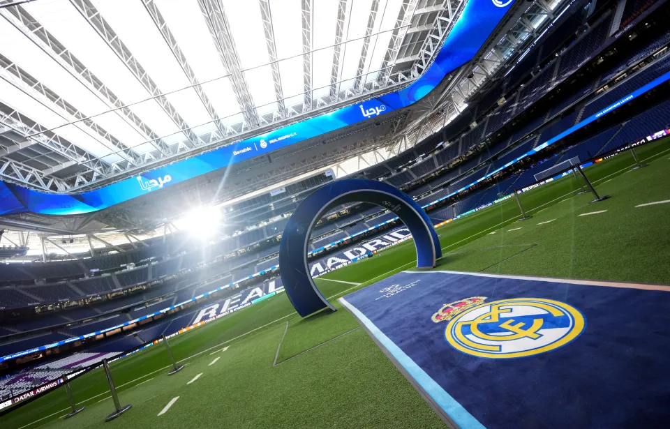 Real Madrid's Bernabeu.