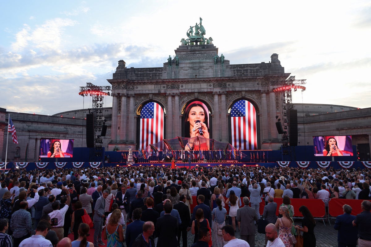Kash Patel’s girlfriend has technical glitch during National Anthem performance - The Independent