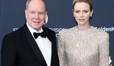 The Prince and Princess of Monaco attend the closing ceremony of the 65th Monte Carlo Television Festival on June 16, 2026 (IPA/Alamy)