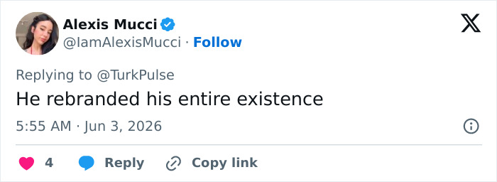 Tweet praising man's complete rebranding after transformation Tweet praising man's complete rebranding after transformation