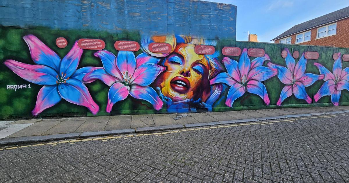 Marilyn Monroe mural brightens up street in Harwich