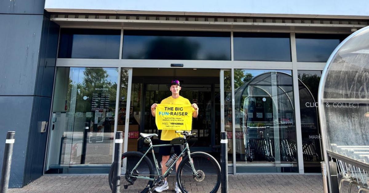Norwich Marks and Spencer worker cycles length of Britain