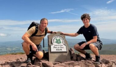 Bear Grylls spotted on Pen y Fan as he celebrates birthday