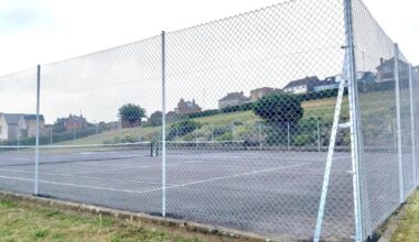 Work at Portland's Victoria Gardens tennis courts complete