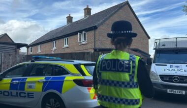 Blandford - police continue to search home after murder arrest