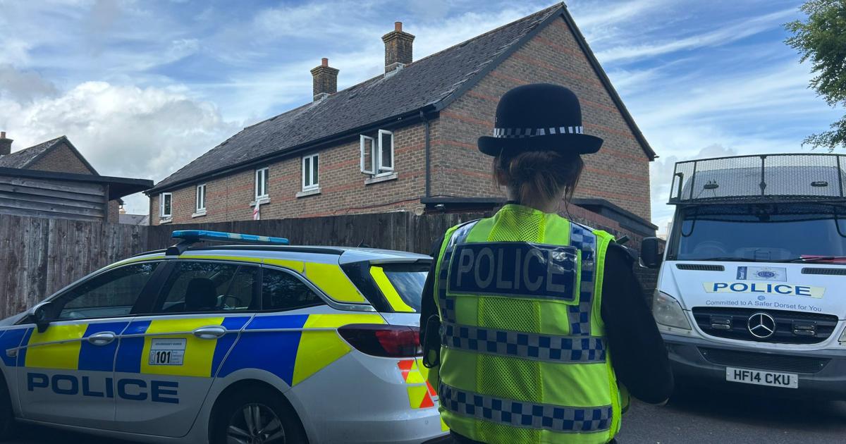 Blandford - police continue to search home after murder arrest