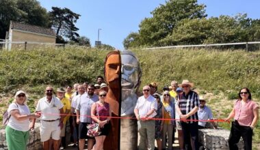 New sculpture in Bournemouth of Robert Louis Stevenson