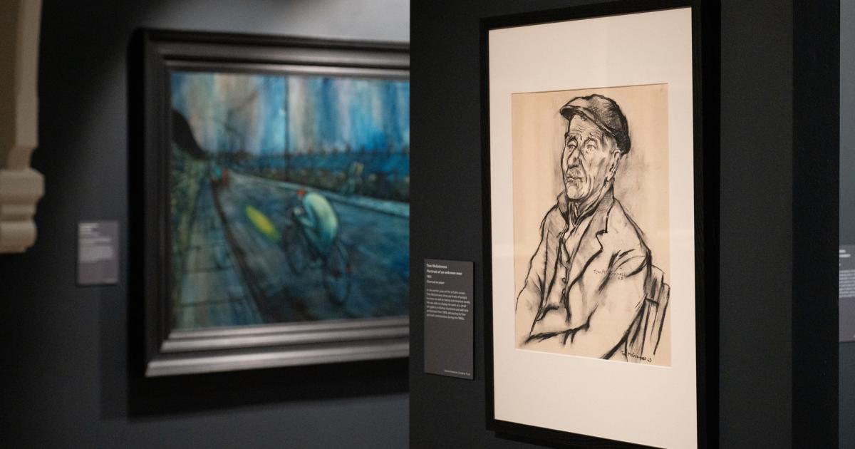 Mystery 1963 portrait by Tom McGuinness in Bishop Auckland art gallery