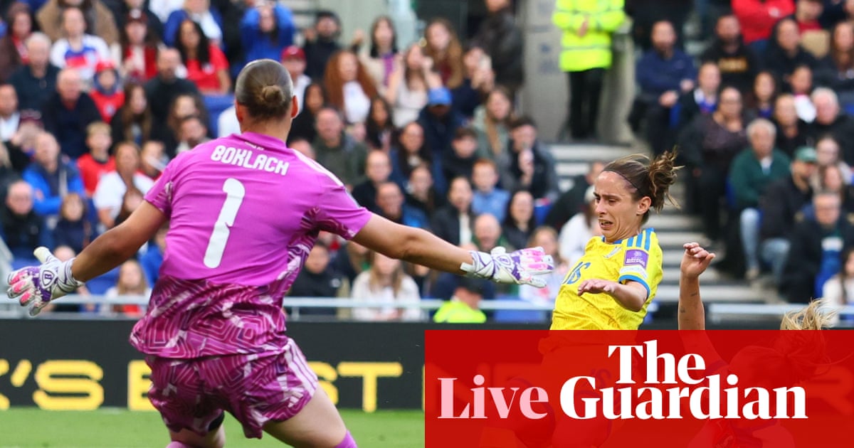 England v Ukraine: Women’s World Cup qualifier – live | Women's World Cup 2027 qualifiers