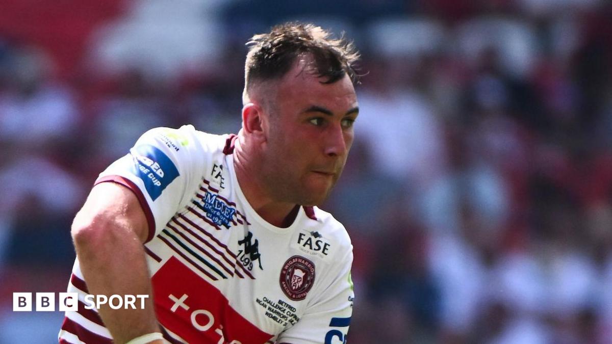 Harry Smith in action for Wigan Warriors during the 2026 Challenge Cup final at Wembley