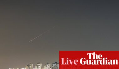 Middle East crisis live: Iran launches missiles towards Israel after Lebanon airstrikes | US-Israel war on Iran