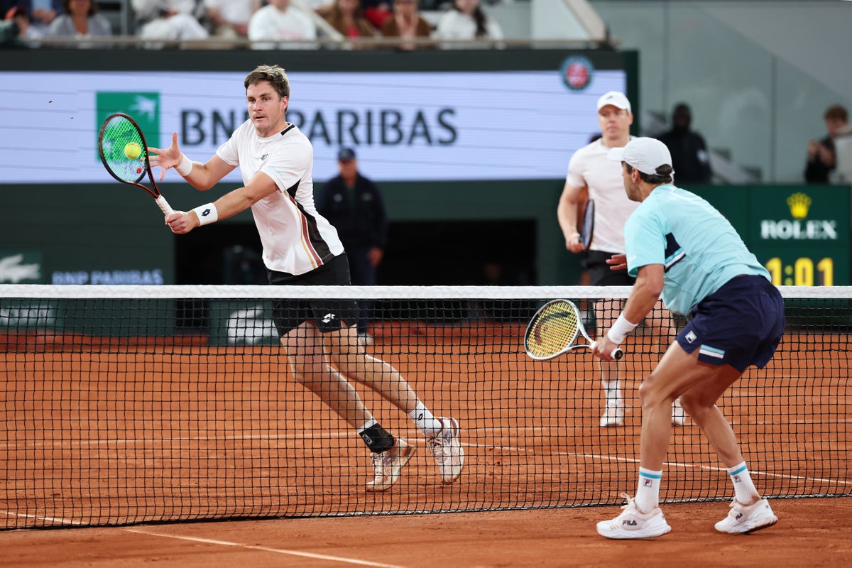British heartbreak as star beaten in French Open men’s doubles final - The Independent