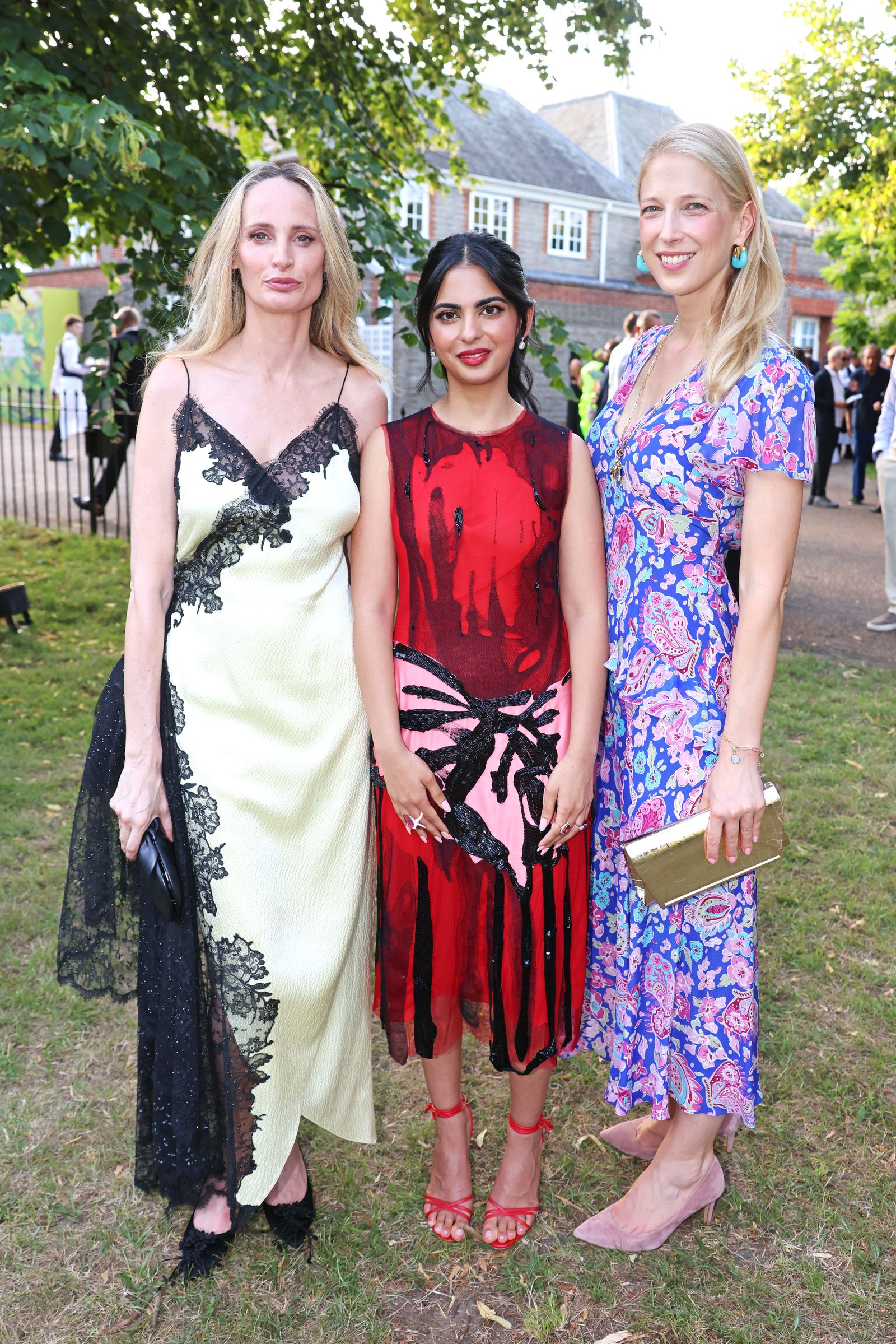 Image may contain Lady Gabriella Kingston Lauren Santo Domingo Isha M. Ambani Bill Kenney Clothing Dress and Face