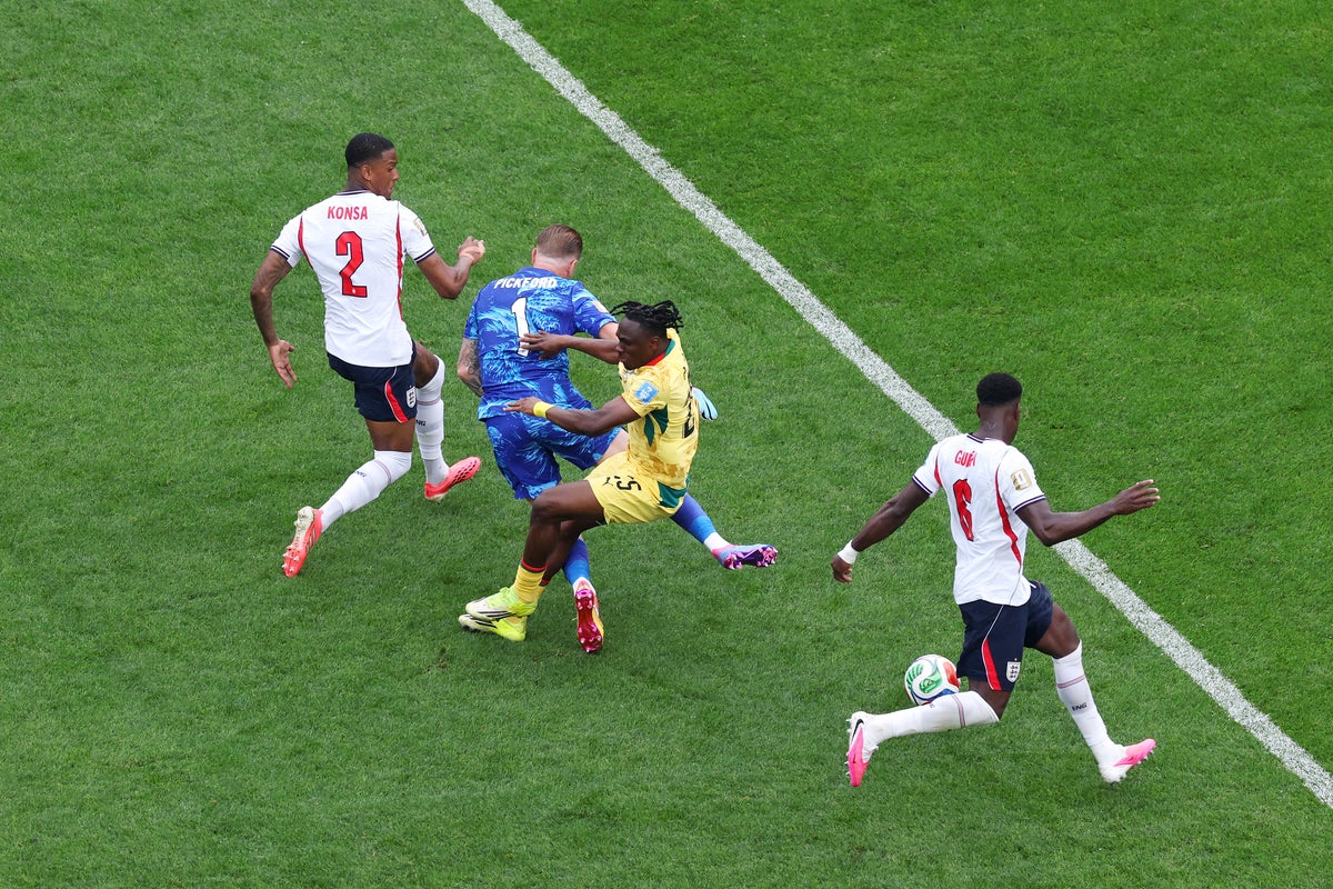 England lucky to avoid Jordan Pickford red card and late penalty in drab Ghana draw