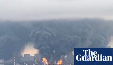 Russian oil refinery on fire after barrage of Ukrainian drones strike Moscow | Russia