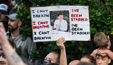 The case of a U.K. teen who died from a stab wound while handcuffed by police stirs debate