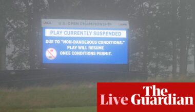 US Open 2026: golf suspended due to poor visibility on day one – live | US Open