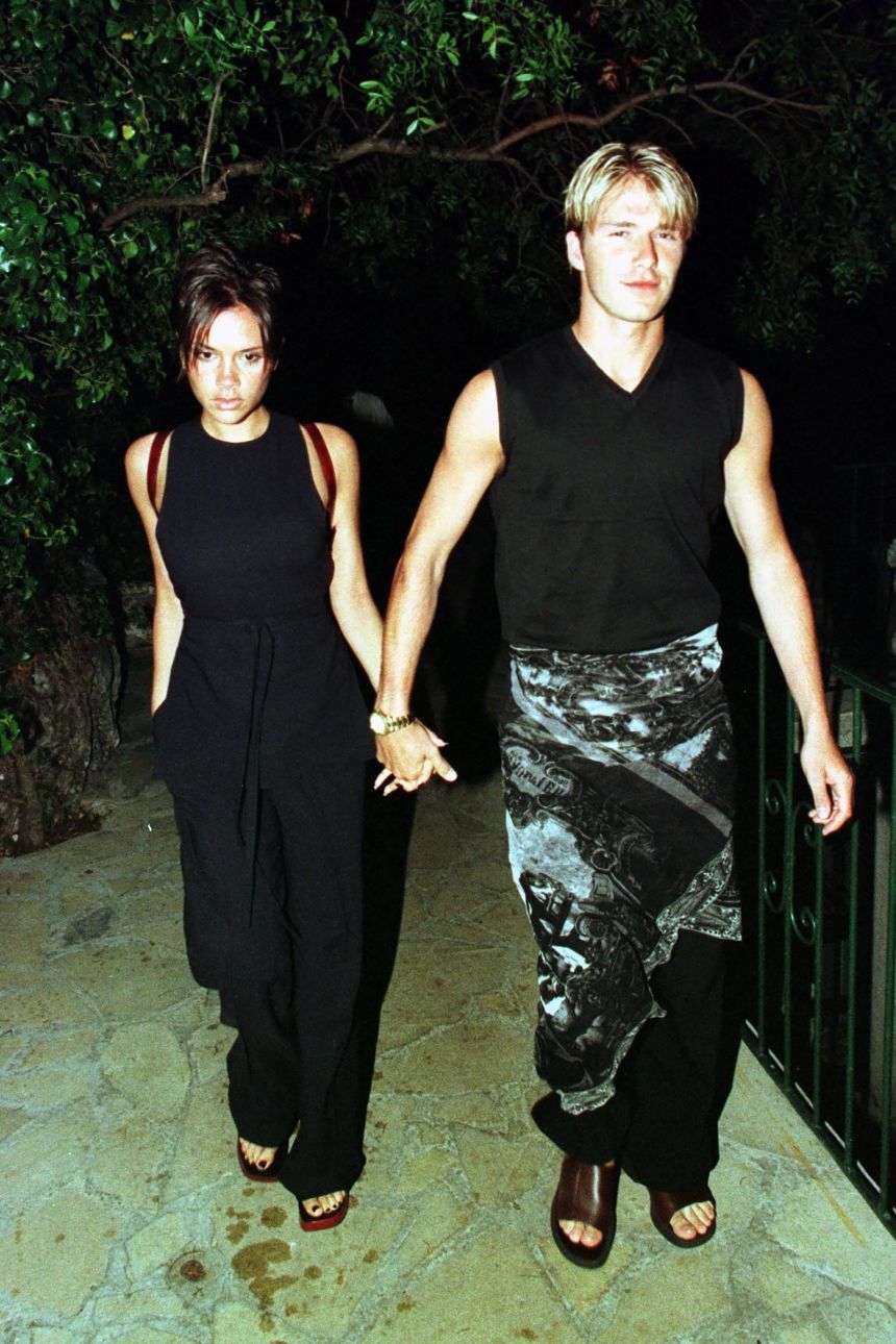 The sarong worn by England player David Beckham was widely mocked by Britain's scathing tabloid press.