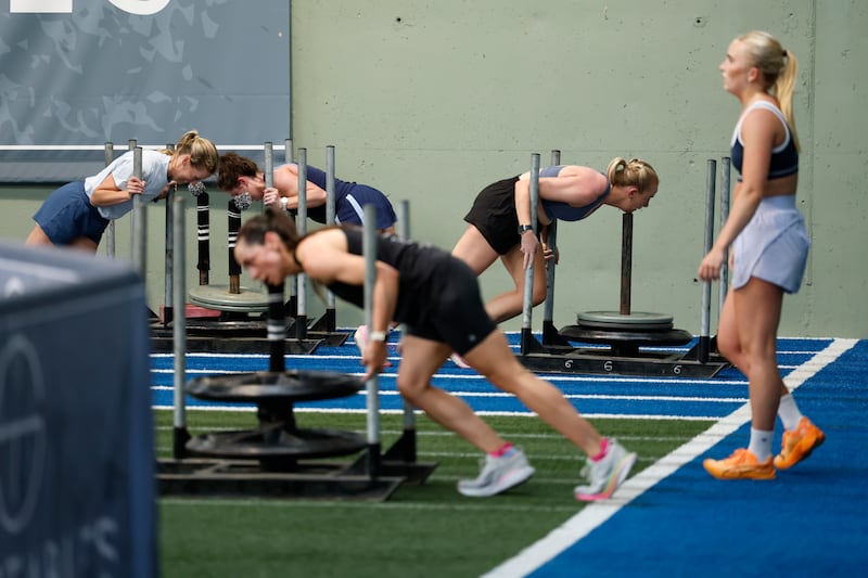 Tryka: Participants at an event at The Stables Fitness and Wellbeing. Photograph: Nick Bradshaw