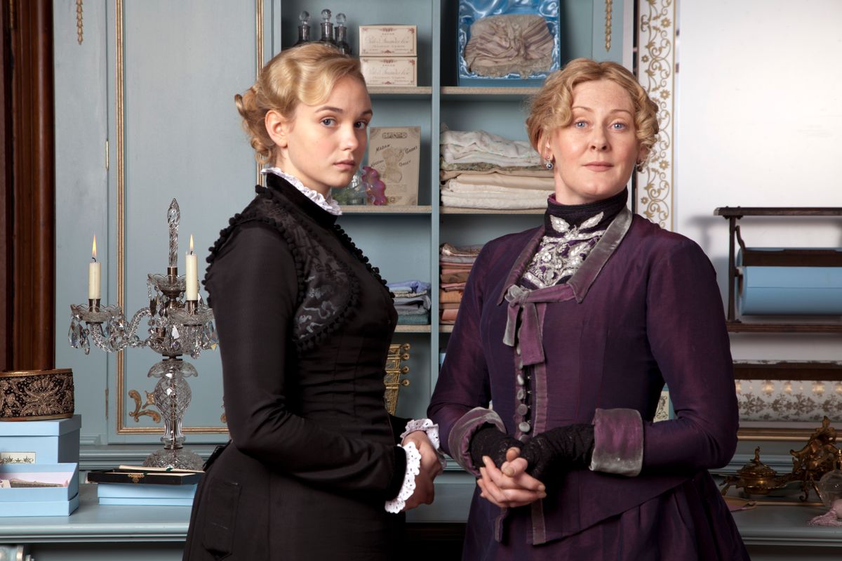 Joanna Vanderham and Sarah Lancashire in The Paradise