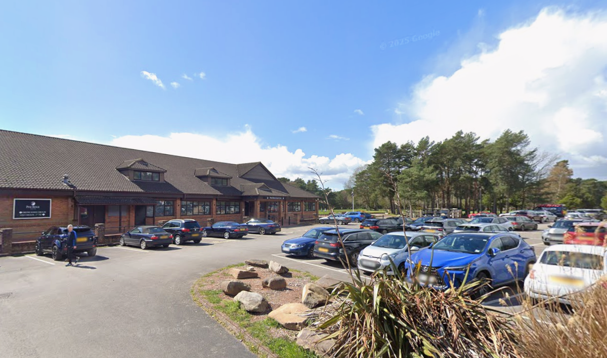 Land at the Pine Ridge Golf Club (pictured) in the Frimley Fuel Allotments has been selected as the preferred location for the new 800-bed hospital