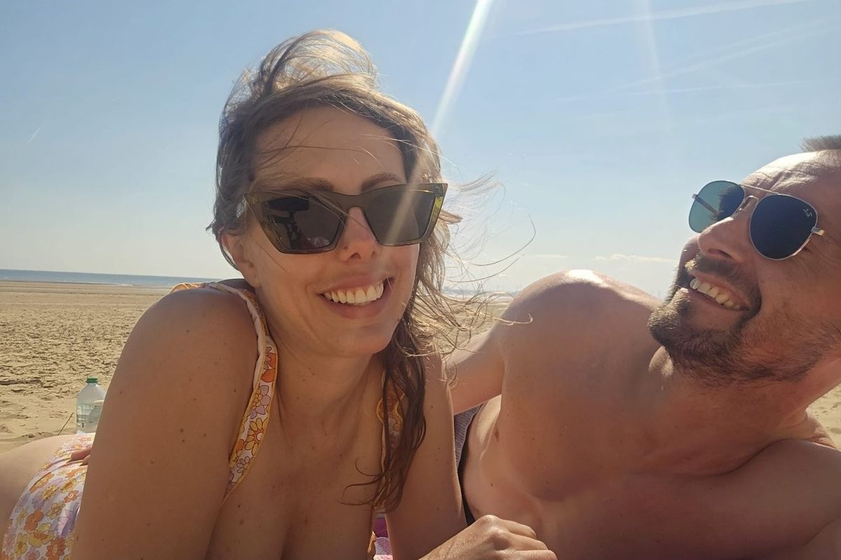 Sally and Ilsley wearing sunglasses