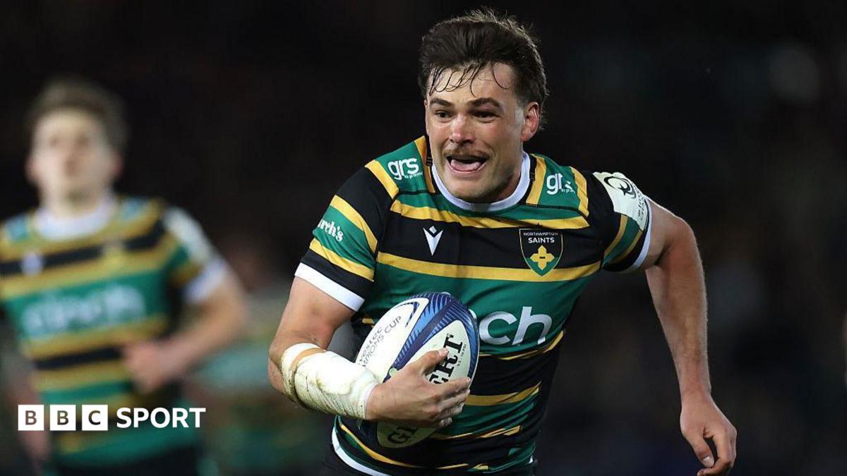 George Furbank on the attack for Northampton