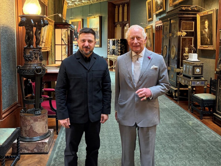 King Charles III Receives Volodymyr Zelensky at Windsor Castle