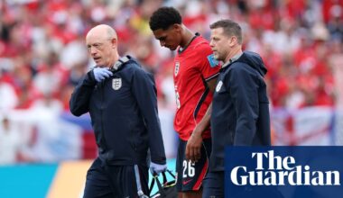 England’s right-back problems deepen with Jarell Quansah likely to miss DR Congo tie | England