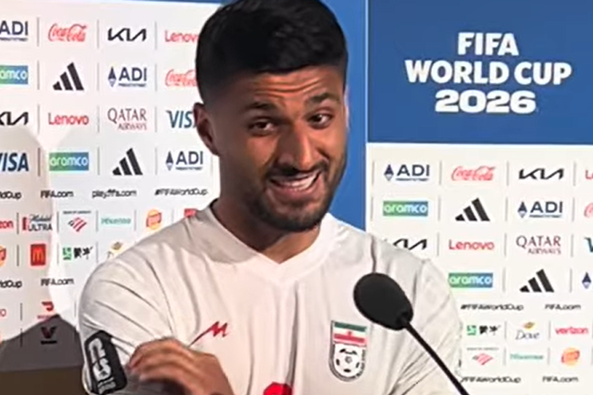 Iran star Mohammad Mohebi has responded to accusations he made a gun gesture