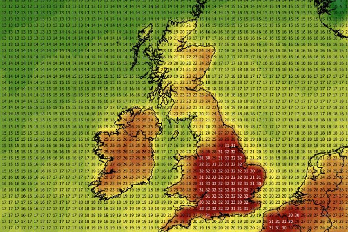 UK weather map