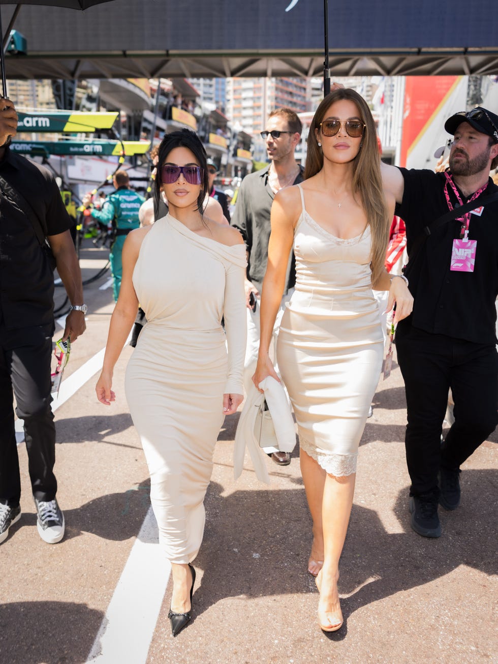 Celebrities At F1 Grand Prix of Monaco monte carlo, monaco june 07 kim kardashian and chloe kardashian are seen during the f1 grand prix of monaco at circuit de monaco on june 07, 2026 in montecarlo, monaco photo by arnold jerockifilmmagic