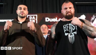 Oleksandr Usyk and Rico Verhoeven face off