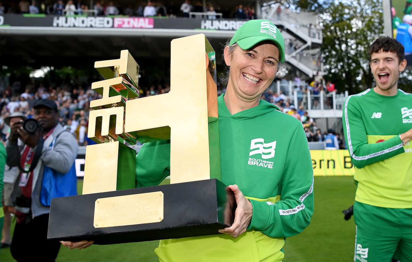 Gold standard: Edwards holds aloft the Hundred trophy in 2023 after her team Southern Brave's first title win Gold standard: Edwards holds aloft the Hundred trophy in 2023 after her team Southern Brave's first title win