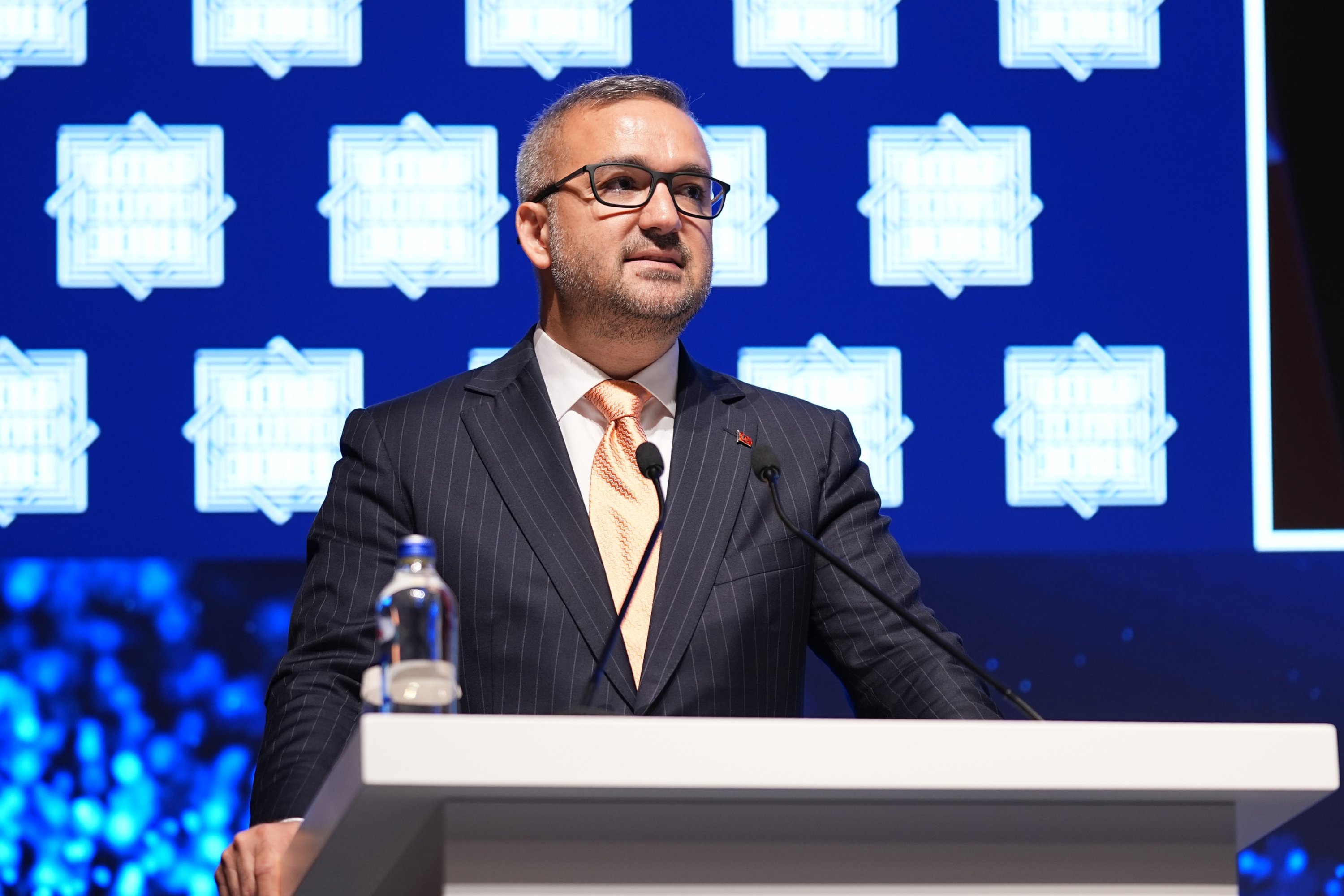 Central Bank of the Republic of Türkiye (CBRT) Governor Fatih Karahan speaks at the General Assembly of the Banks Association of Türkiye (TBB), Istanbul, Türkiye, June 12, 2026. (AA Photo)