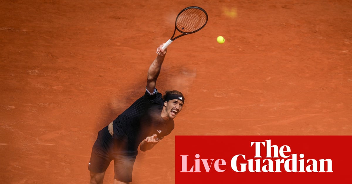 Jakub Mensik v Alexander Zverev: French Open 2026 men’s semi-finals – live | French Open 2026
