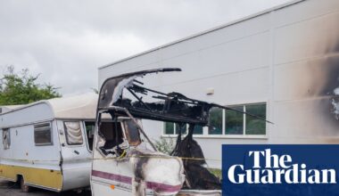 ‘Like a bomb had gone off’: suspected arson attack fuels Glastonbury unease | UK news