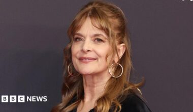 Nastassja Kinski in a black dress in 2023