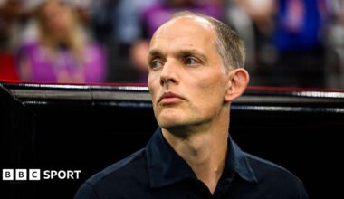 Image of Thomas Tuchel looking on from the touchline in England's opening game of the World Cup 2026