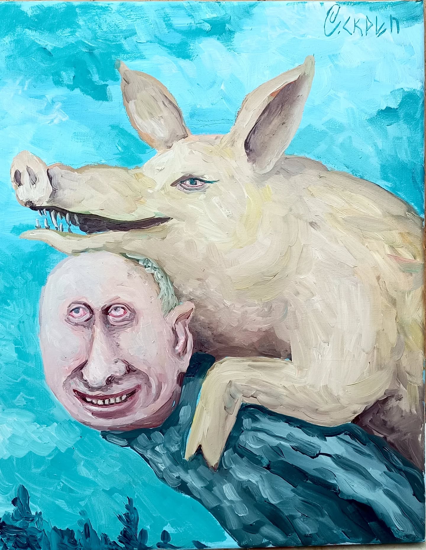 The Russian artist was known for making provocative caricatures of world leaders, especially Putin