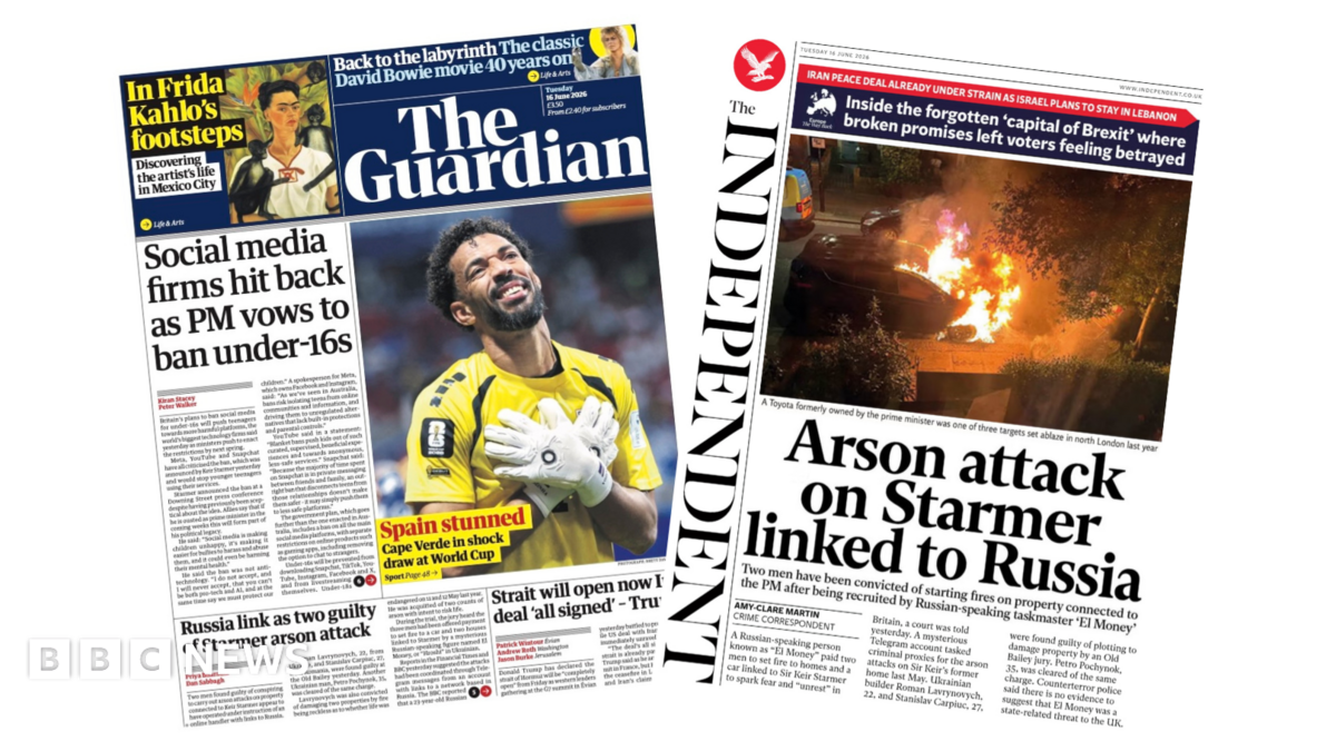 The headline on the front page of the Guardian reads: “Social media firms hit back as PM vows to ban under-16s”.