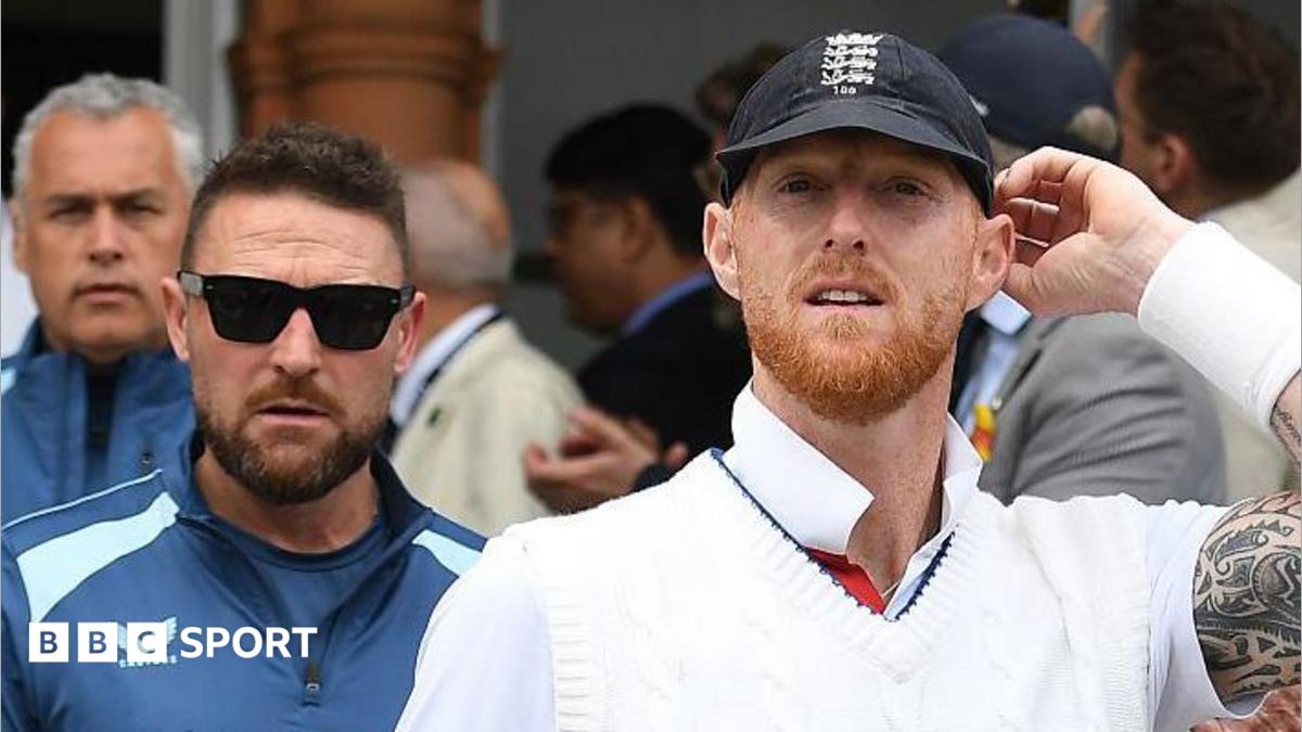 Brendon McCullum and Ben Stokes after the first Test between England and New Zealand