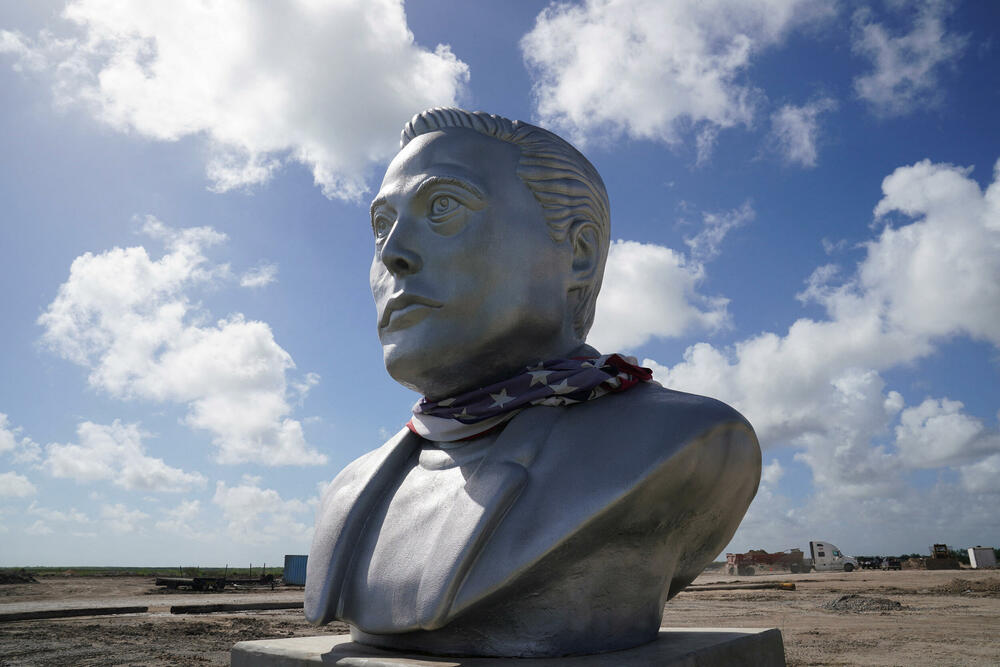Monument to Elon Musk in Texas